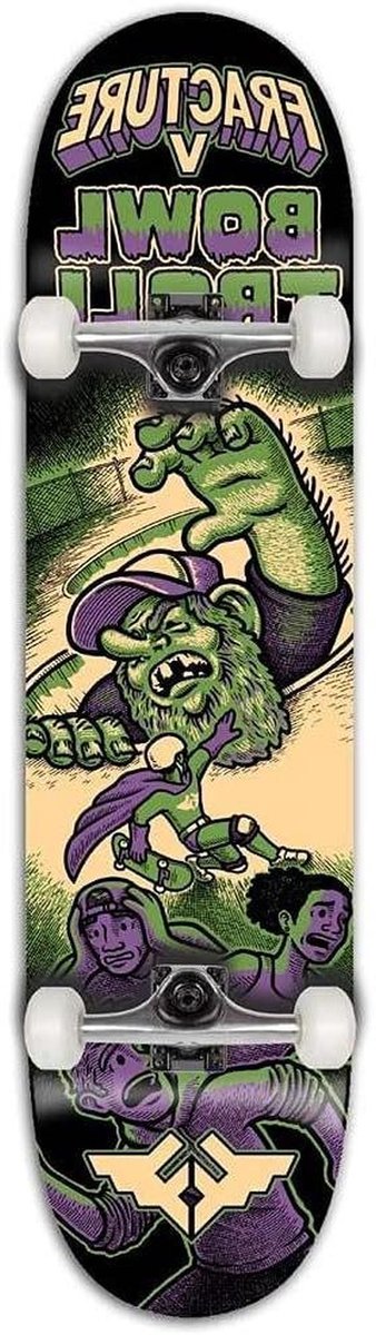 Compleet Skateboard Street Board Buiten Skaten 7-laags Esdoorn Dek 8.25 inch Bowl Troll