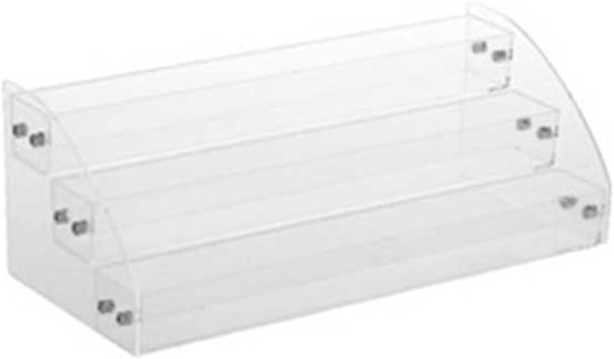 Cosmetica Organizer - Make-up Rek - Thuis Opbergen - Transparant Design - 3 Lagen - Transparant