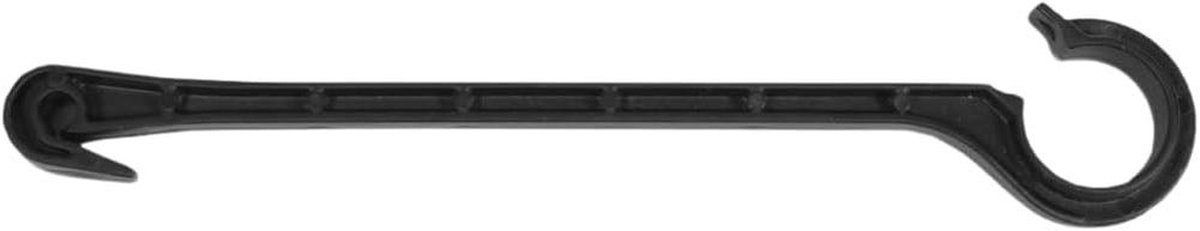 Slang Haken - Bevestigingsclips - Irrigatie Tuin - Weerbestendig Materiaal - 135 mm 50 stuks - Zwart