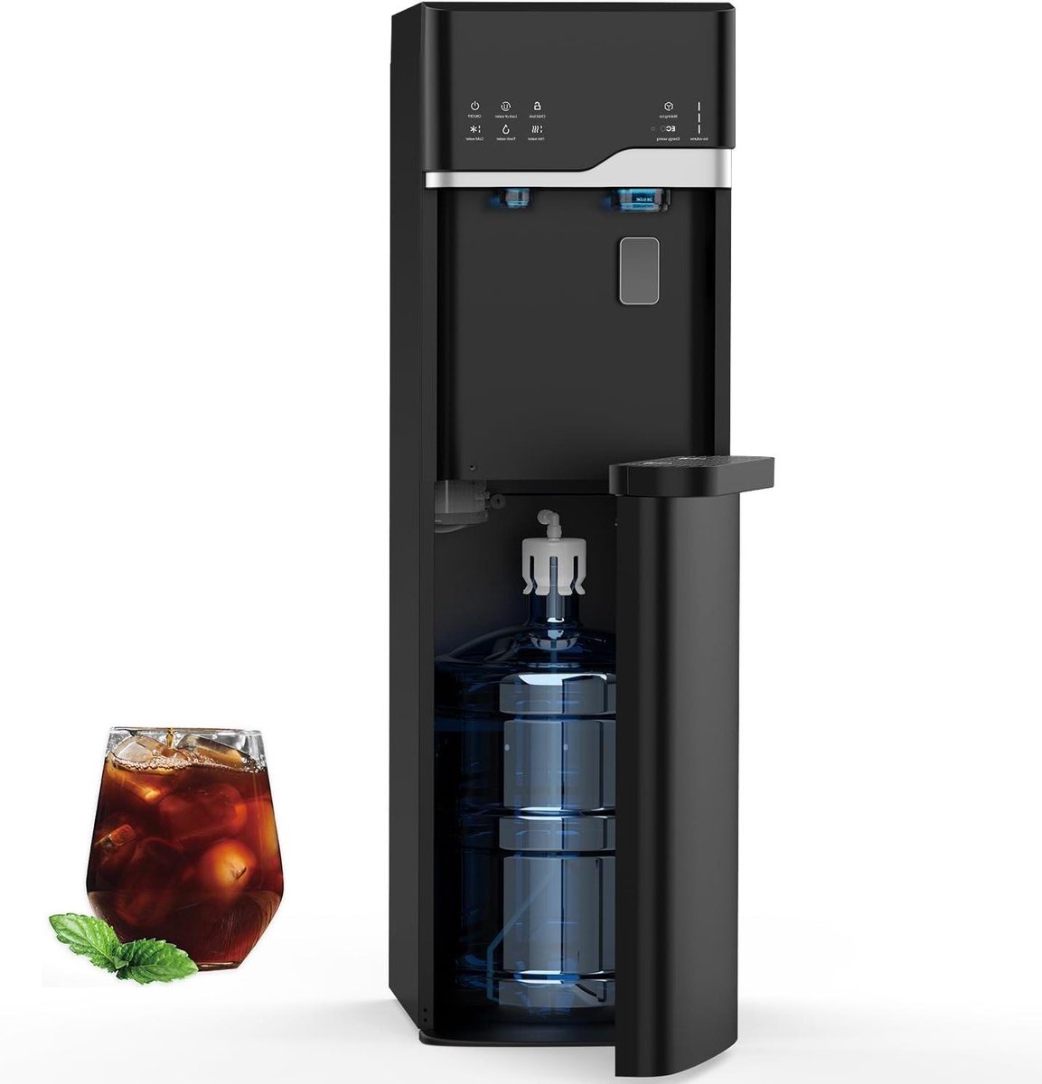 Waterkoeler IJsmachine - Drankdispenser - Verfrissing Thuis - 3 Temperatuurstanden - 22 lbs per dag - Zwart