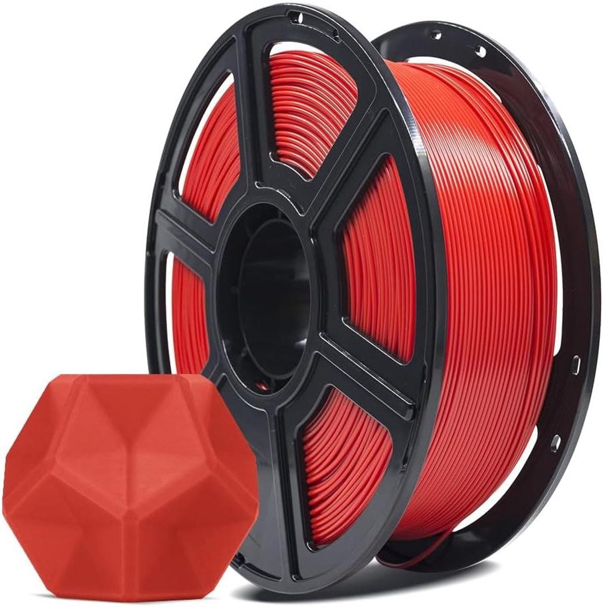 3D Printer Filament - PLA Materiaal - Objecten Printen - Verbeterde Taaiheid - 1 kg - Rood