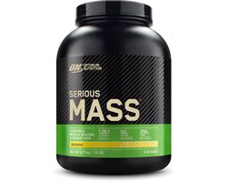 Optimum Nutrition Serious Mass - Banana - Mass Gainer - Weight Gainer - 2727 gram (8 servings)