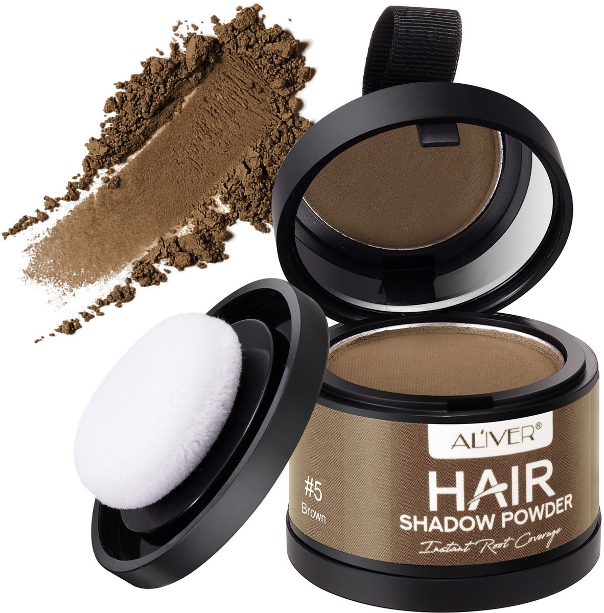 Uitgroei Poeder Bruin- Hair fiber - Spray - Verf - Haar - Lijn - Vezels