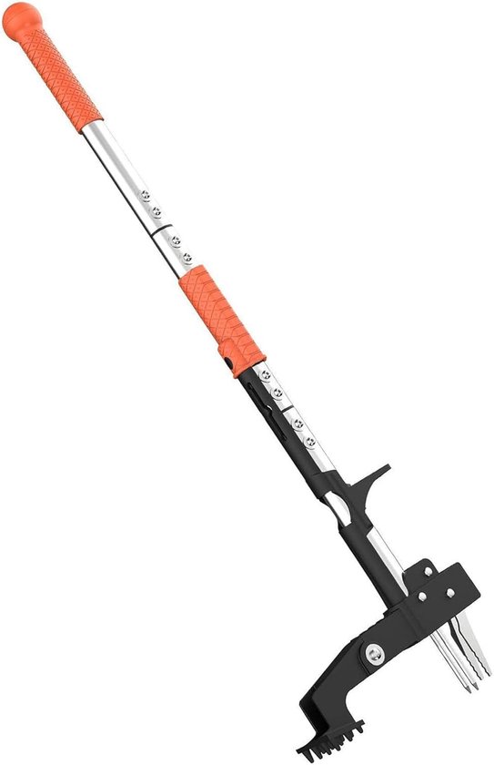 Onkruidtrekker Staand - Wieder Handgereedschap - Tuinonderhoud Gemak - Lange Aluminium Steel - 100 cm Steel - Zilver — afbeelding 5