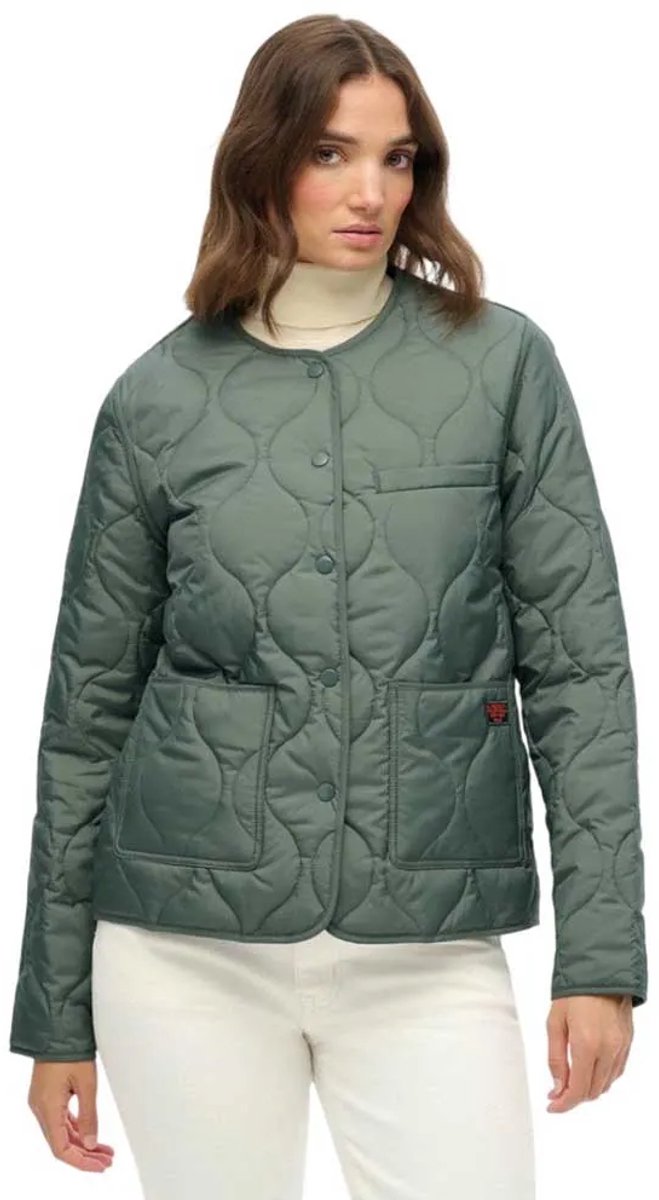Superdry Gewatteerde Lite jas met voering Dames Gewatteerde jassen Groen