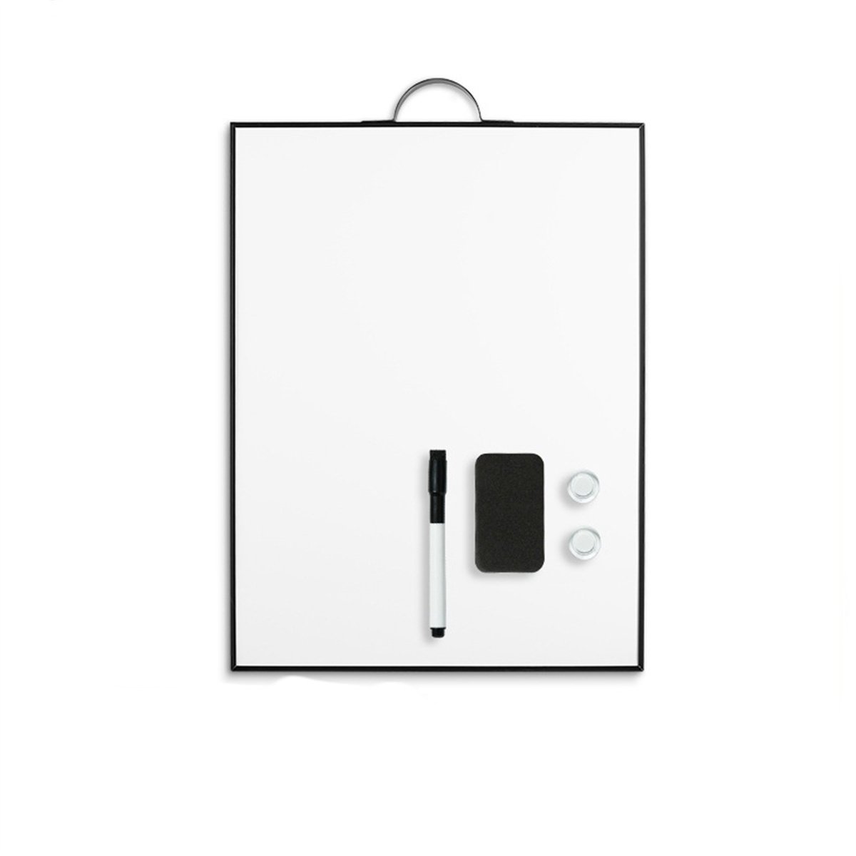 carmdering - Magnetisch Whiteboard - Droog Afwisbaar Bord - Magnetisch Prikbord - Schrijf Notities En Lijsten - Bevestig Foto's En Berichten - Aluminium Frame - Minimalistisch Ontwerp - Gemakkelijk Op Te Hangen - 1 Stuk