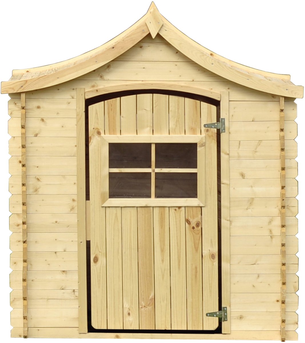 Timbela M550-1 - Speelhuis - 1,1 m² - 112x146xH152 cm - Houten huis voor kinderen zonder vloer