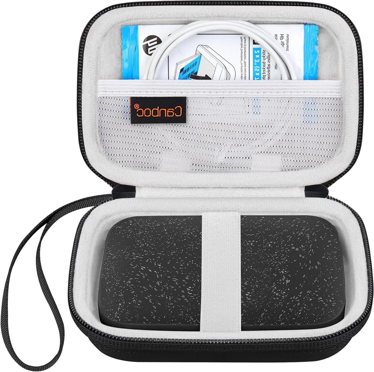 Draagbare Printer Tas - Fotoprinter Hoes - Veilige Opslag - Schokbestendig Interieur - 5.9 x 3.93 x 1.9 Inch - Zwart