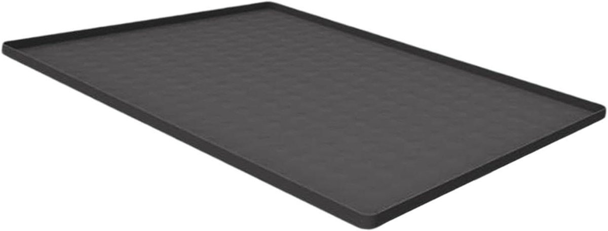 Wasmachine Beschermmat - Apparaatmat - Apparaat Beschermen - Opstaande Rand - 60x60 cm - Grijs