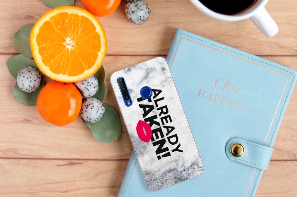 Honor 20 Lite Siliconen hoesje met naam Already Taken White