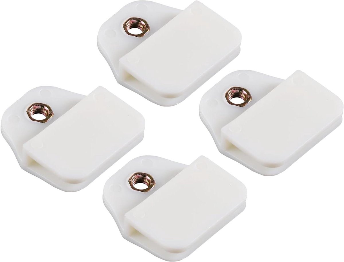 Bevestigingsclips - Raam clips - Glas reparatie - Universele pasvorm - 4 stuks - Wit