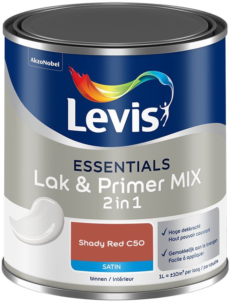 Levis - Essentials Lak & Primer Mix - Shady Red C50 - 1 L