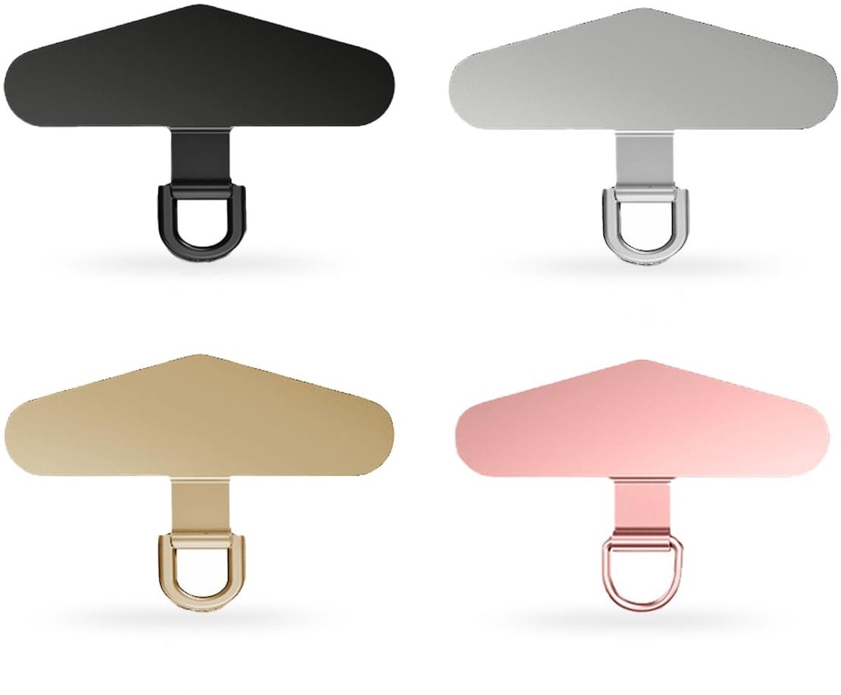 SVGCommerce - Telefoonkoord - Universele telefoon ketting - Diefstalbeveiliging - 4 Stuks - Mobiele telefoon patch - Handig voor smartphone - Diverse