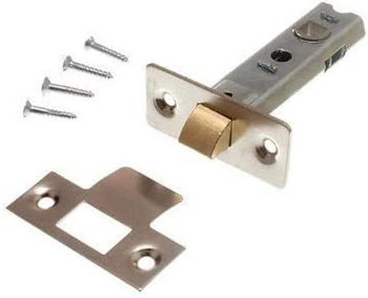 Deurslot Grendel - Deurvanger - Deuren Beveiligen - Verstelbare Bal - 75mm - Chroom