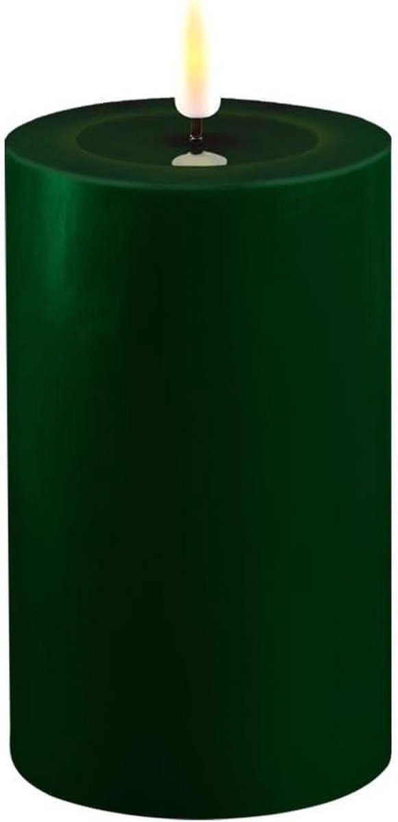 Led kaars - Decoratieve lamp - Sfeer creëren - Echte wasspiegel - 75 x 125 cm - Donkergroe