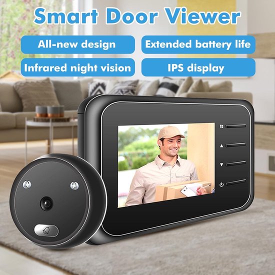 Digitale Deurspion met Camera, 2,4 Inch TFT-LCD Scherm en Nachtzicht — afbeelding 3