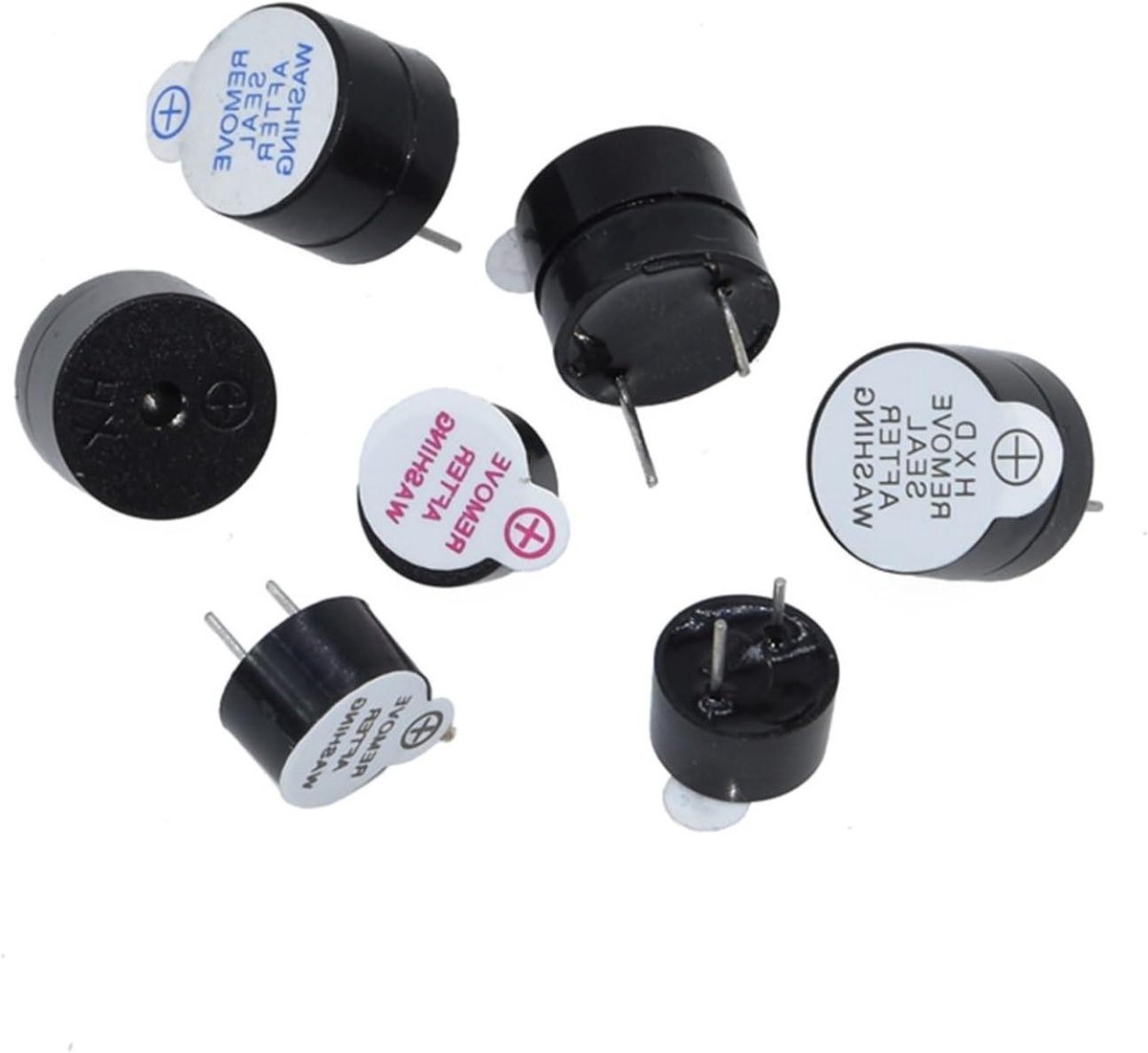 Actieve Buzzer - Alarm Ringer - Waarschuwing Geluid - Elektromagnetisch - 10 Stuks - Zwart