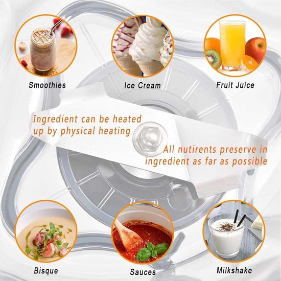 Vervangende Blenderkan - Mixer Container - Gladde Smoothies Maken - Food-grade Materialen - 48 Oz Capaciteit - Transparant van Merkloos — afbeelding 5