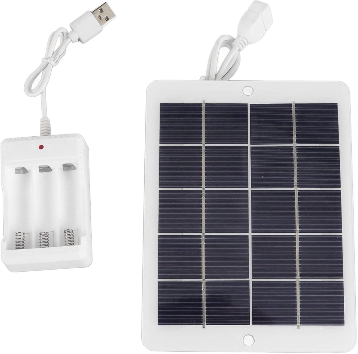 Zonnepaneel Kit - Zonnecel Charger - DIY Projecten - Hoge Conversie Output - 16.2 x 12.3 cm - Zwart
