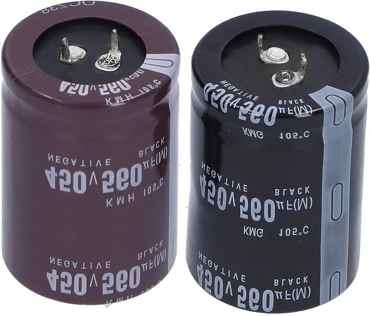 Elektrolytische Condensator - Condensator Aluminium - Audio Apparatuur - Hoge Temperatuur Bestendig - 35 x 50 mm - Aluminium