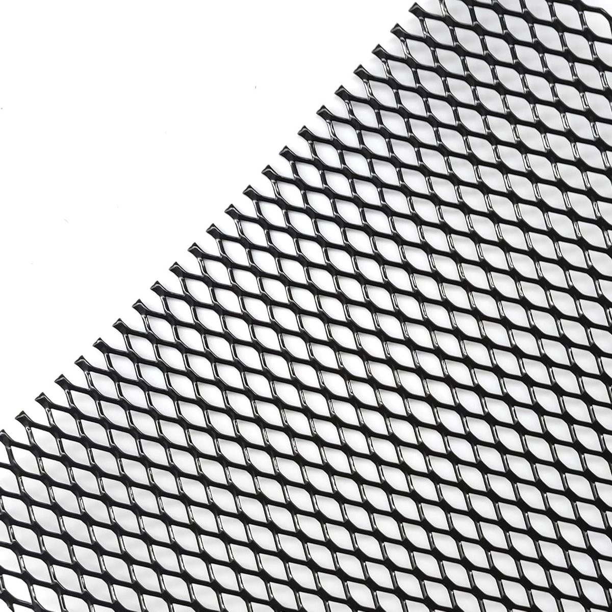 Aluminium Grill - Sport Gaas - Auto Styling - Gemiddelde Maaswijdte - 125 x 30 cm - Zwart
