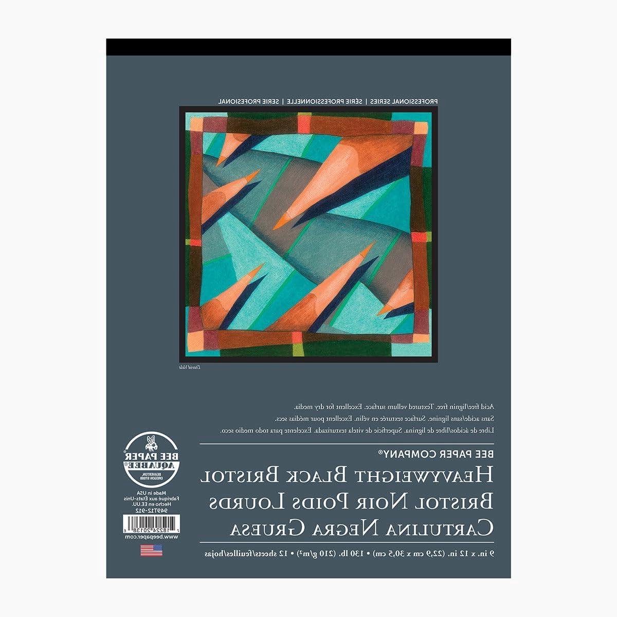 Bristol Papier Pad - Tekenen Papier - Kunst Maken - Zuurvrij Ligninevrij - 11x14 inch - Zwart