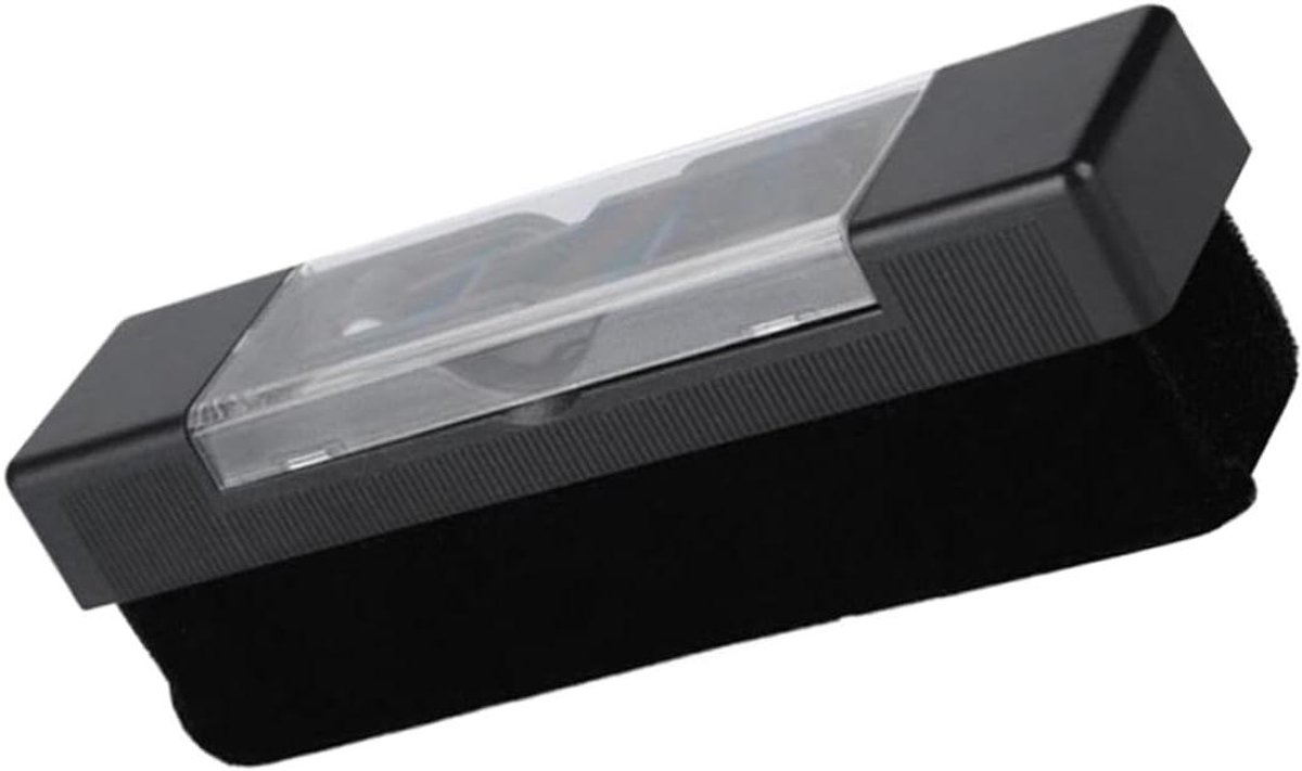 Reinigingsborstelset Vinylplaten - Platenborstel Set - Platen Onderhoud - Antistatisch Ontwerp - 12.5 cm Lengte - Zwart