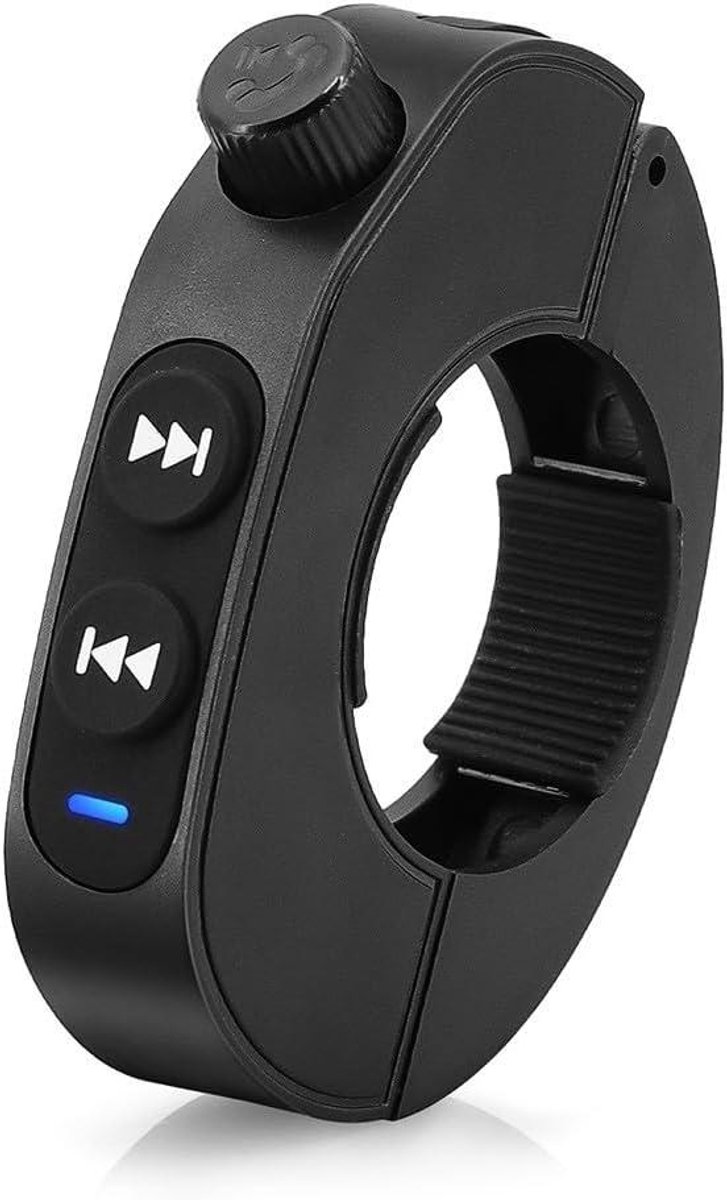 Motorfiets Stuurafstandsbediening - Stuurcontroller Bluetooth - Muziek Bedienen - Waterdicht Ontwerp - 5.3 x 1.4 x 7 cm - Zwart