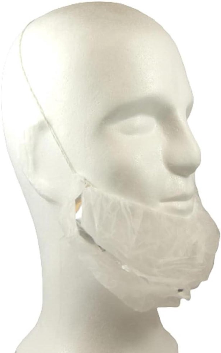 Baardbescherming - Haarnetjes - Hygiënisch Werken - Detecteerbaar - 100 stuks - Blauw