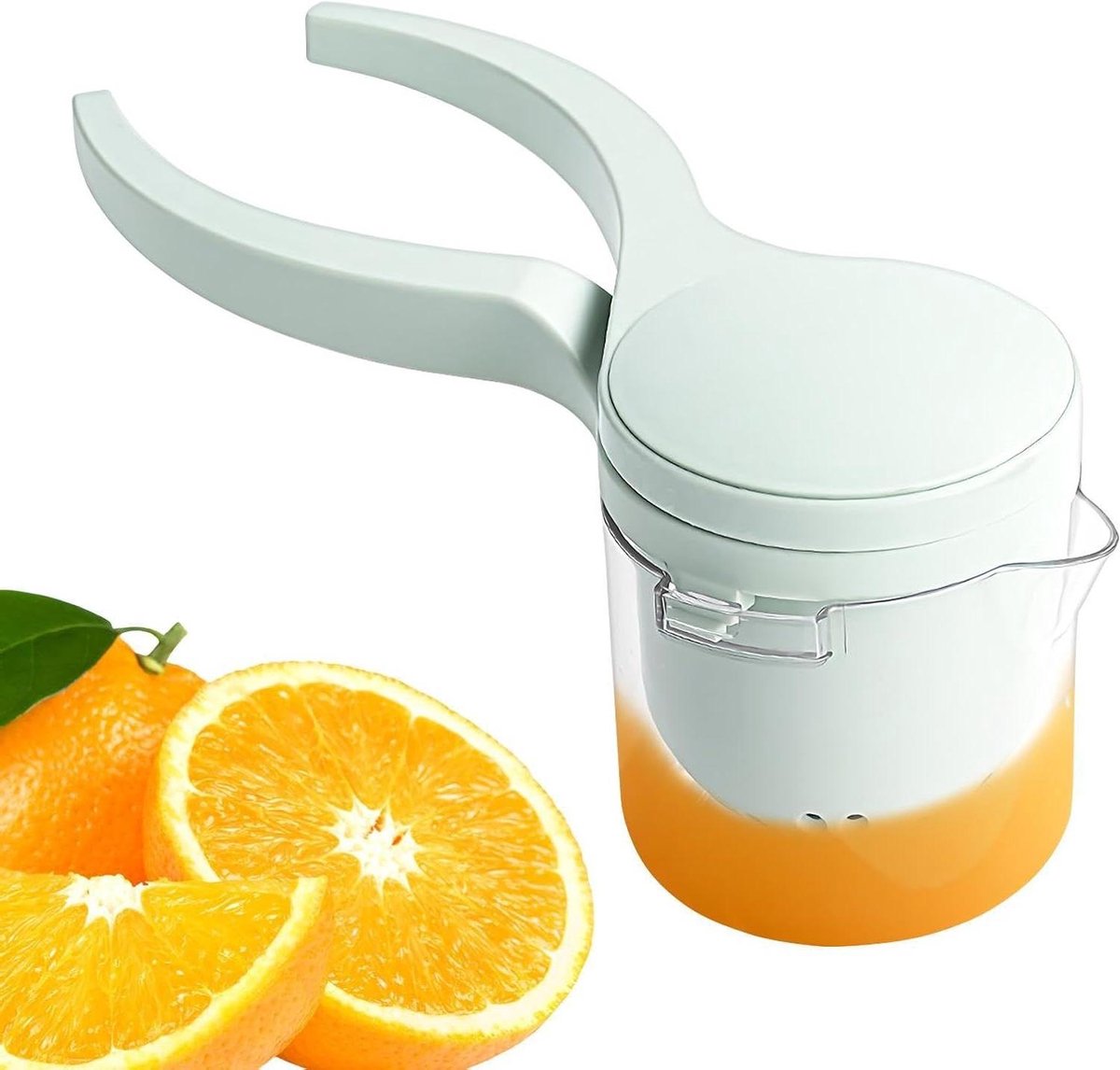 Handmatige citruspers Fruitpers keuken Verse sappen maken Onderhoudsvriendelijk ontwerp 28 x 11 x 28 cm Groen
