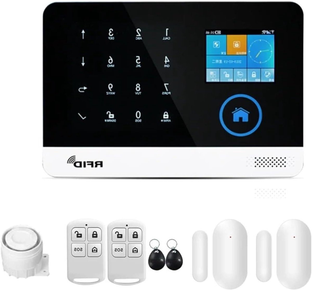 Beveiligingssysteem Set - Alarm Systeem - Huis Beveiligen - App Bediening - Set B - Wit