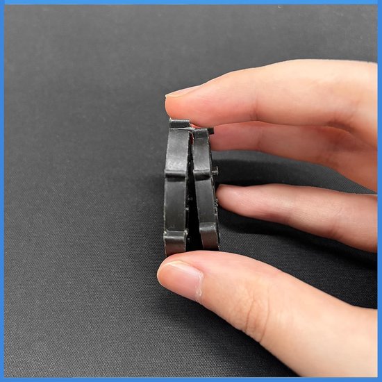 Set van 100 plastic wiggen voor stalen staven met een diameter van 8 tot 12 mm, verticale bevestiging en versterking voor betonplaten, accessoires voor bekisting en snap-on toepassingen — afbeelding 2
