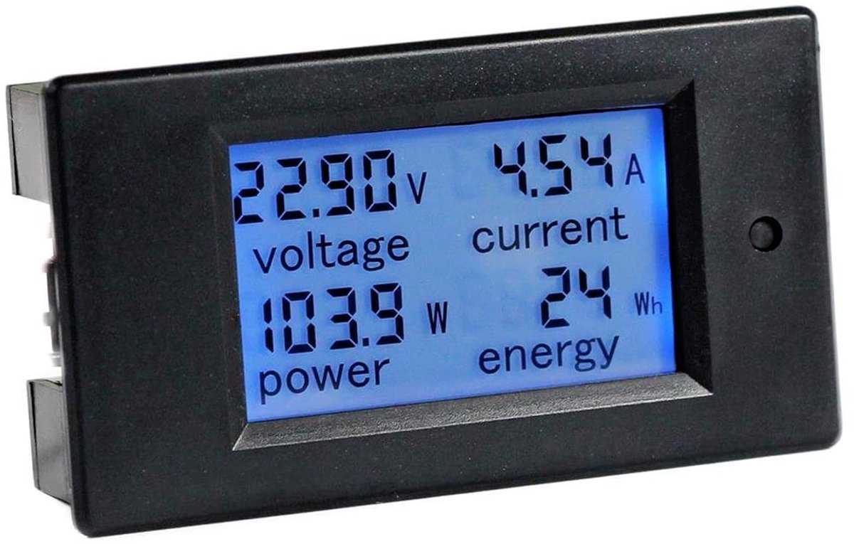 Golden crown - Digitale Multimeter - 4-in-1 - 6.5-100V 20A LCD Voltage Current Power Meter - Nauwkeurige metingen - Handzaam formaat - Perfect voor hobb...