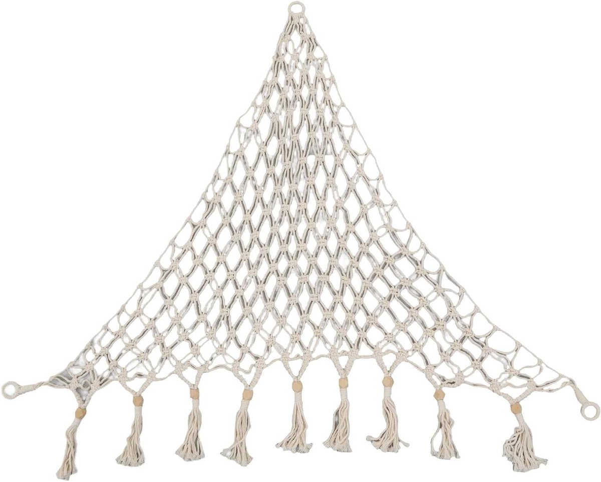 Speelgoedhangmat - Knuffel opberger - Ruimte Besparen - Boho Stijl - Grote Capaciteit - Natuurlijk