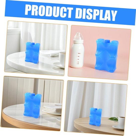 Melk Koel Elementen - Koelpacks - Borstvoeding Onderweg - Herbruikbaar - 350 ml - Blauw van Merkloos — afbeelding 3