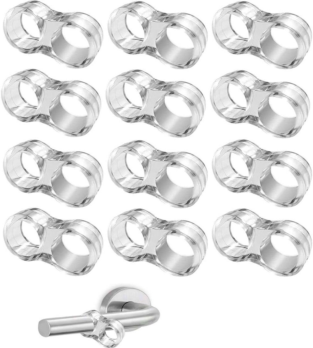 Deurstop Beschermers - Muur Bumper - Muren Beschermen - Zelfklevend Ontwerp - 44 mm - Transparant