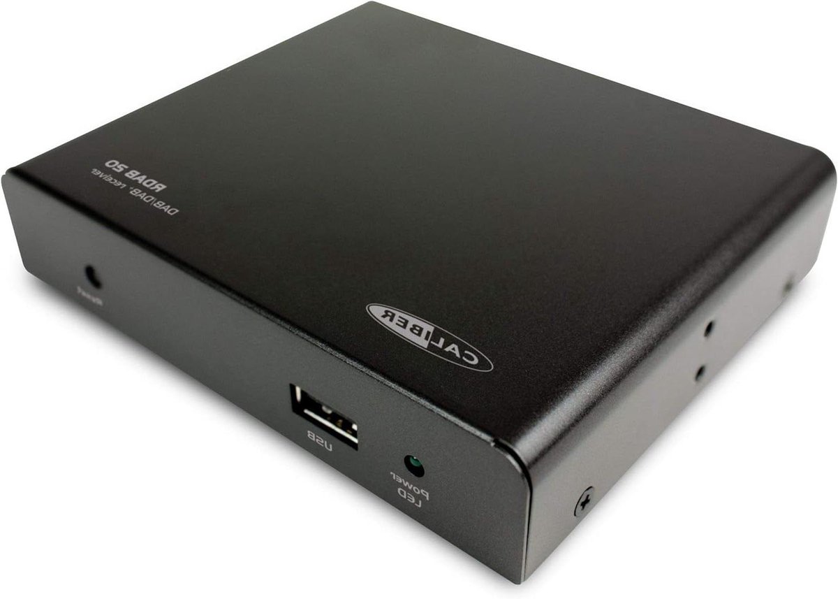 Digitale Radio Ontvanger - DAB+ Tuner - Auto Muziek - On Screen Menu - USB Formaat - Zwart