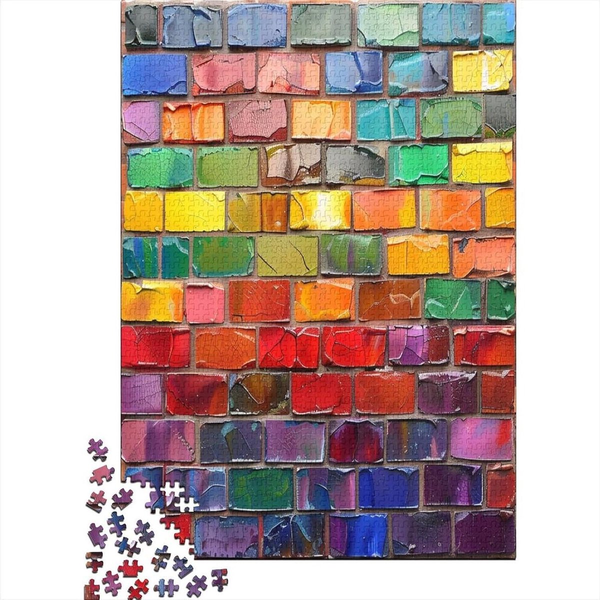 Kleurrijke Puzzel - Legpuzzel Volwassenen - Ontspannend Tijdverdrijf - Duurzaam Materiaal - 1000 Stukjes - Multicolor