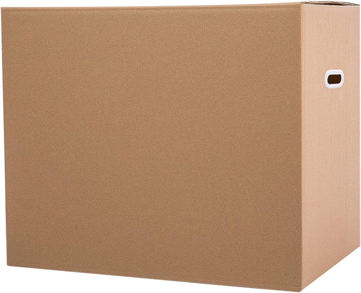 Verhuisdozen Dubbelwandig - Kartonnen Opslag - Verhuizen en Opslaan - Met Handgrepen - 20 x 16 Inch - Bruin