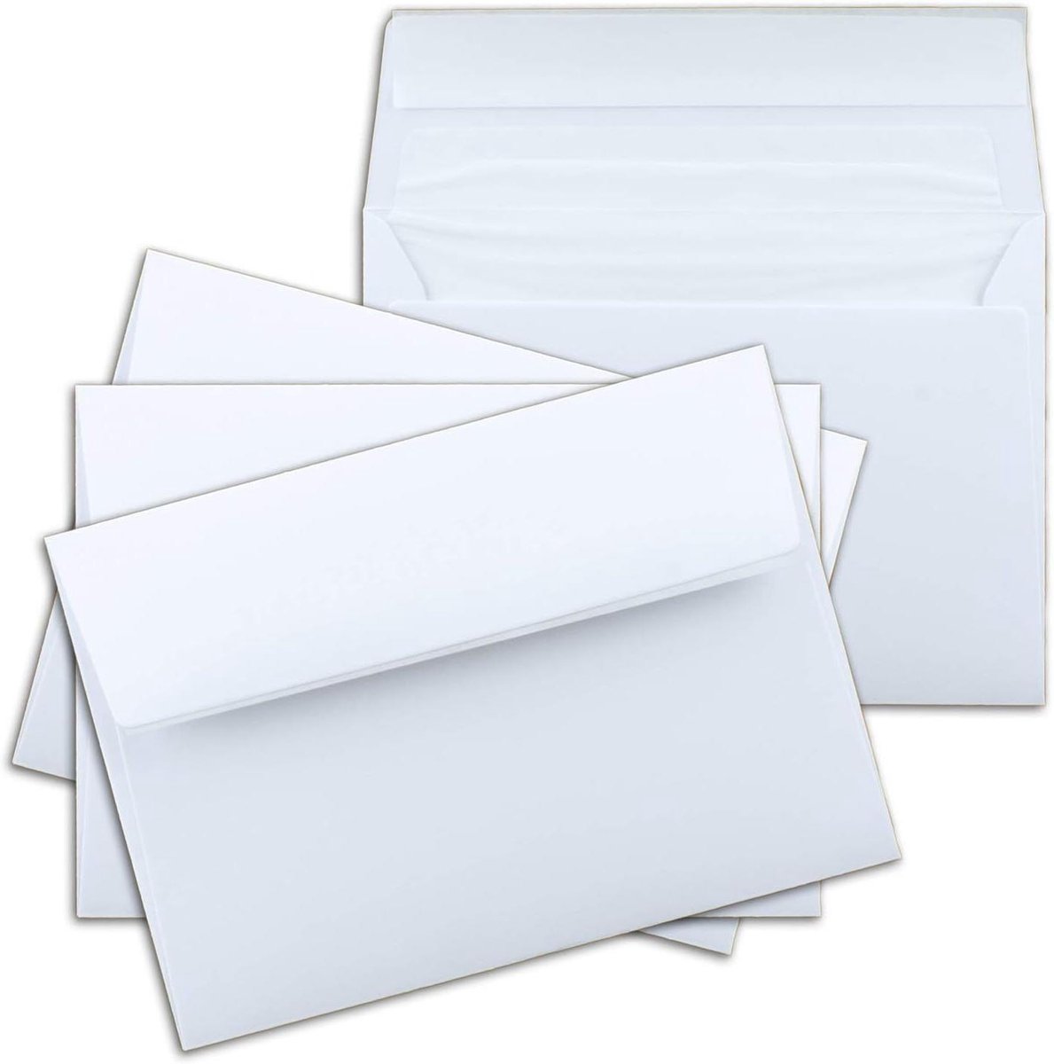 Brief C6 Enveloppen - Witte enveloppen - Kaarten versturen - Zelfklevend met zijdevoering - 1000 stuks - Wit