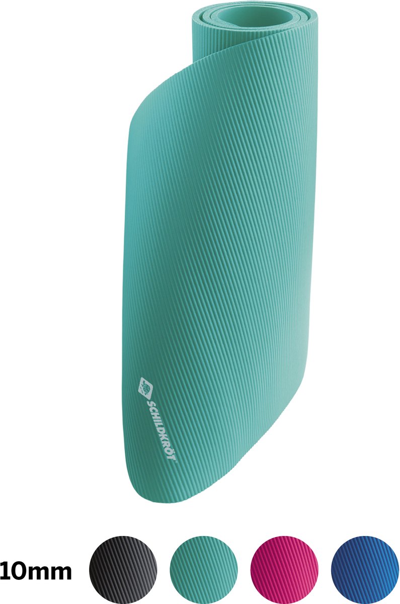 Schildkröt Fitness Fitnessmat 10 Mm 185 X 61 Cm Rubber Mintgroen
