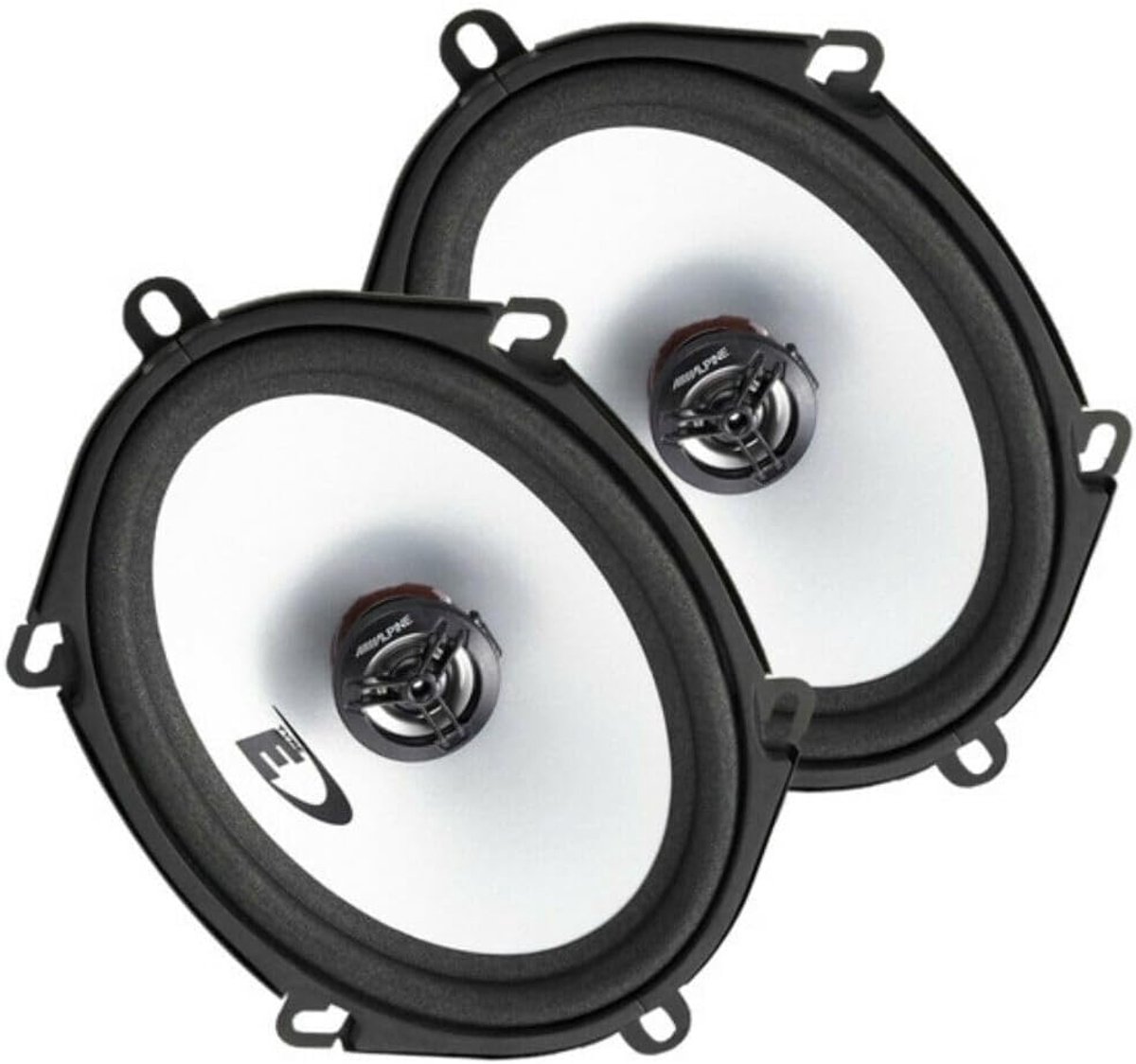 Ovale Coaxiale Luidsprekers - Autoluidsprekers Paar - Auto Audio Upgrade - 2-Weg Systeem - 5x7 Inch