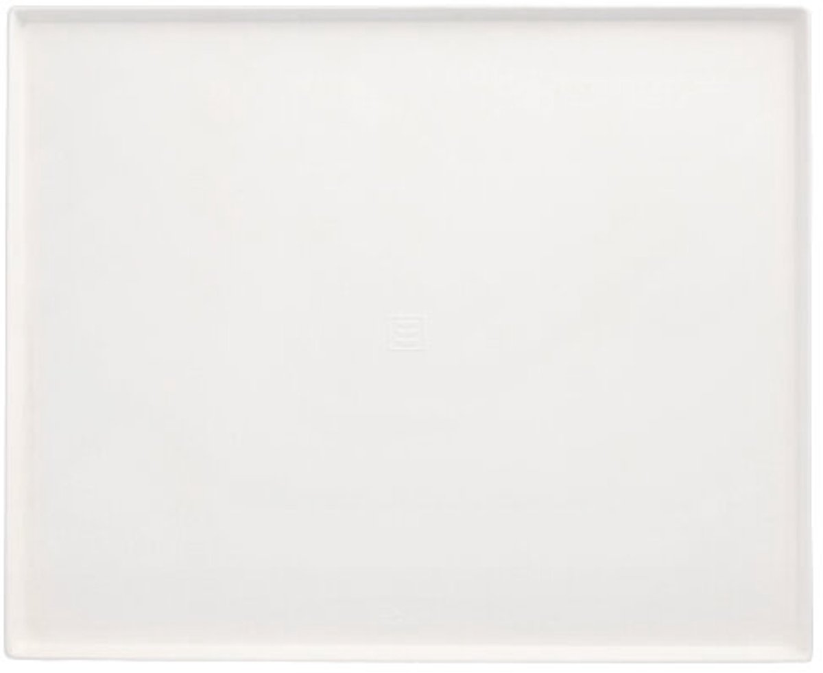 25x 2 Serveerschalen suikerriet pure hoekig 325 cm x 265 cm x 1 cm wit Cella