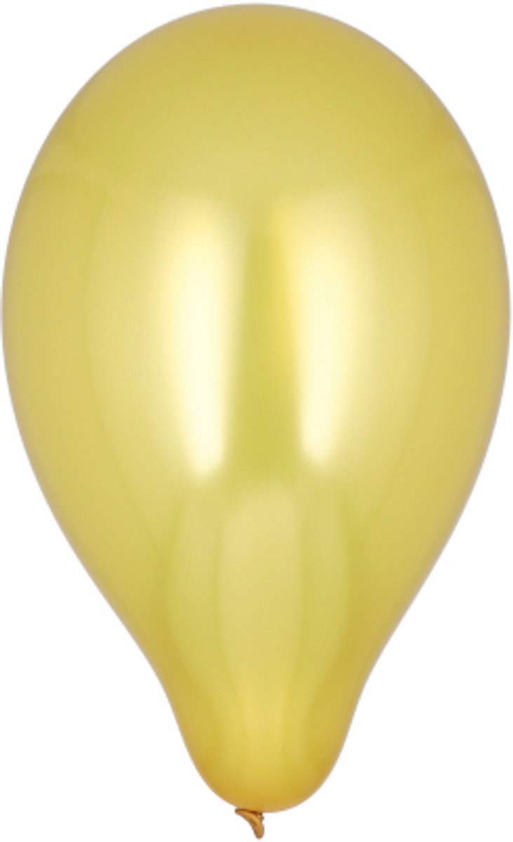 5x 100 Ballonnen Ø 25 cm goud