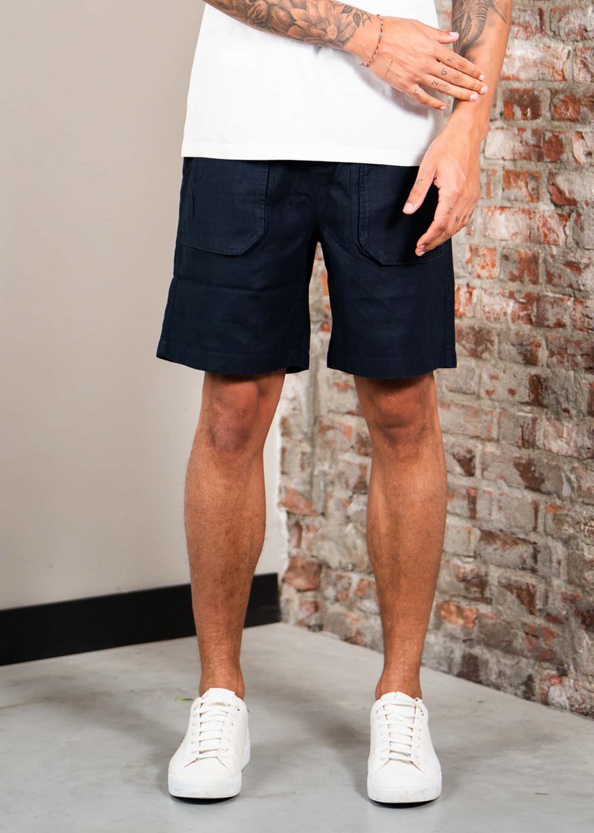 Lyle & Scott Linen short - dark navy