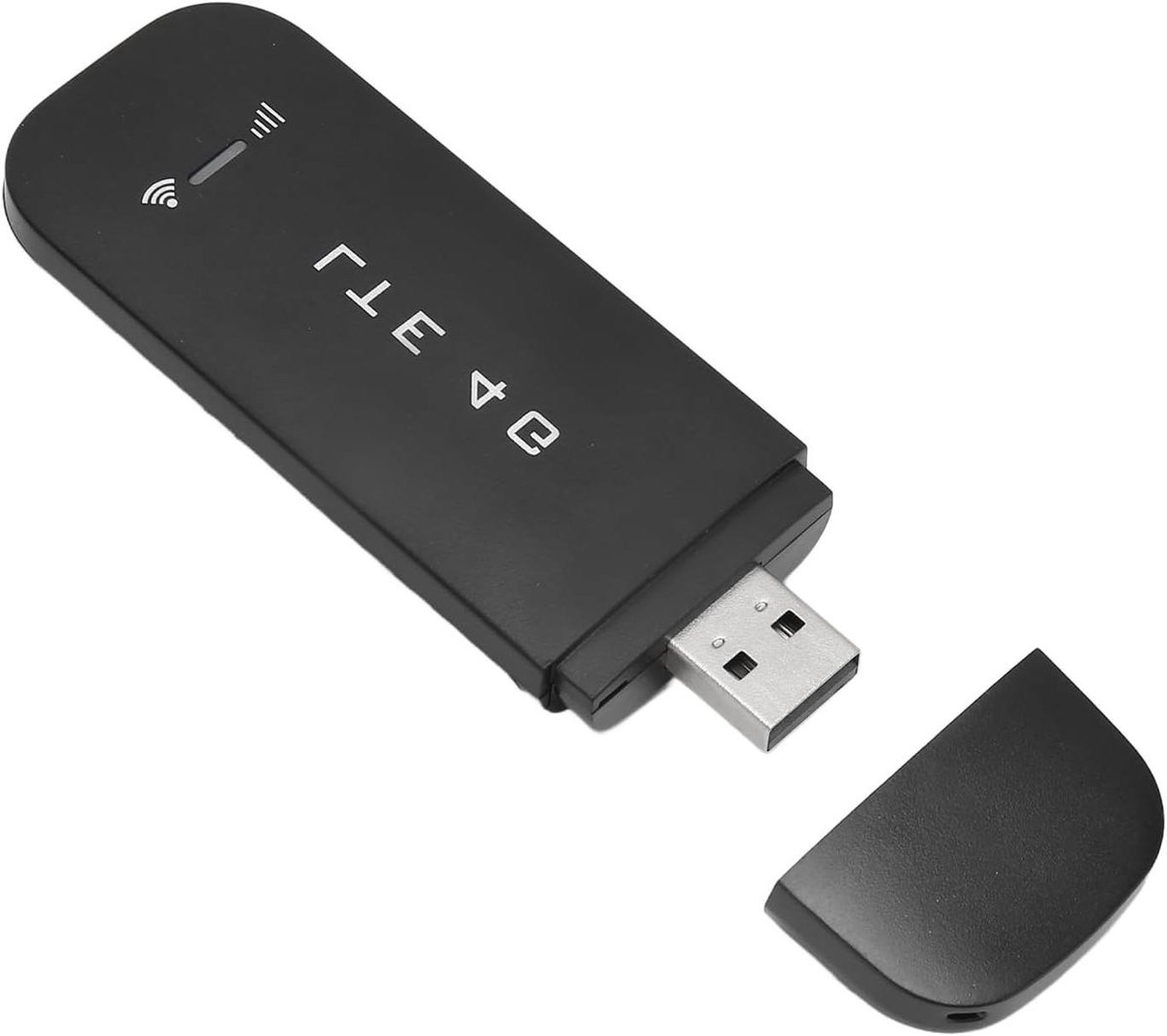 4G LTE USB Surf Stick, Portable Wifi on the Go Without Contract, Mobile Wi-Fi Router with SIM Slot, Travel WiFi, Up to 150 Mbit/s Download/50 Mbit/s Upload Support, 10 Devices (Black)
