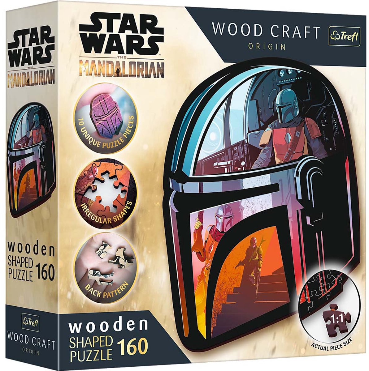 Trefl houten puzzel Star Wars The Mandalorian 160 stukjes FSC.
