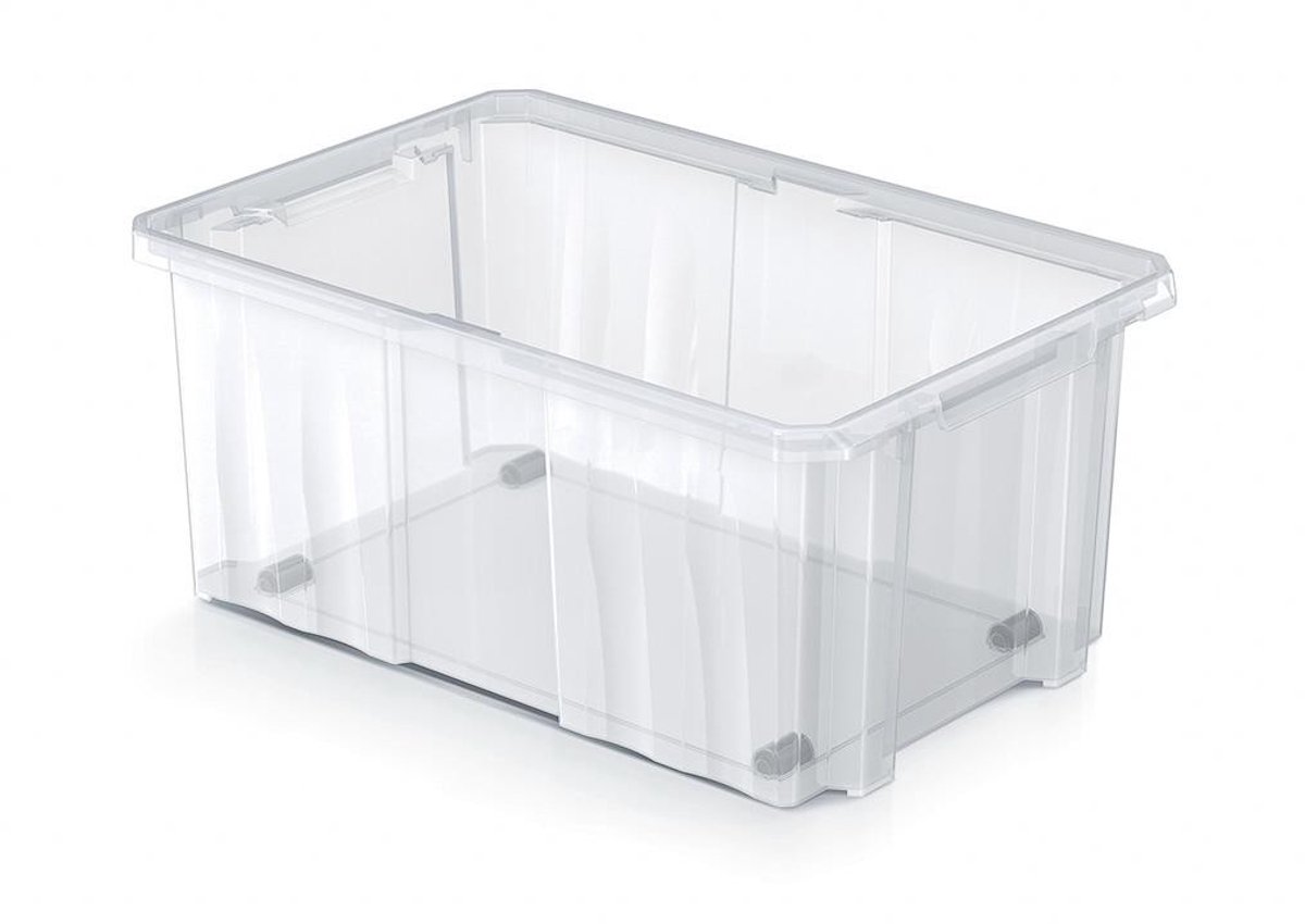 Prosperplast Cargobox NCC24 - Opbergbox - 45L - Transparant - Stapelbaar