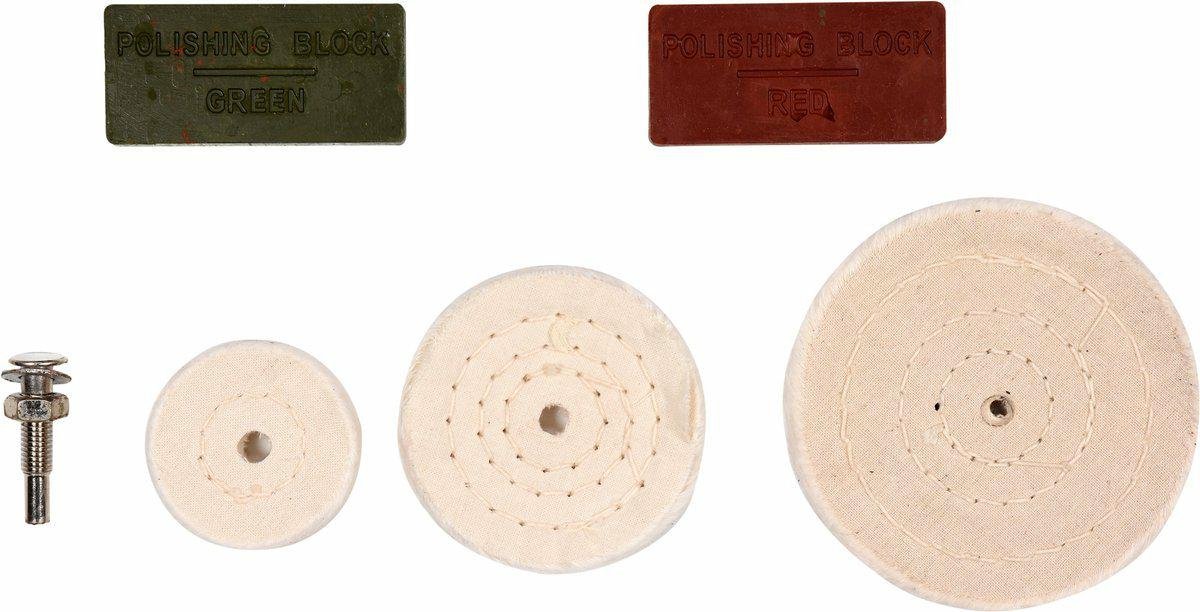 Vorel 25420 - Polijstset - 3 Schijven - 2 Pasta's - 6mm Houder