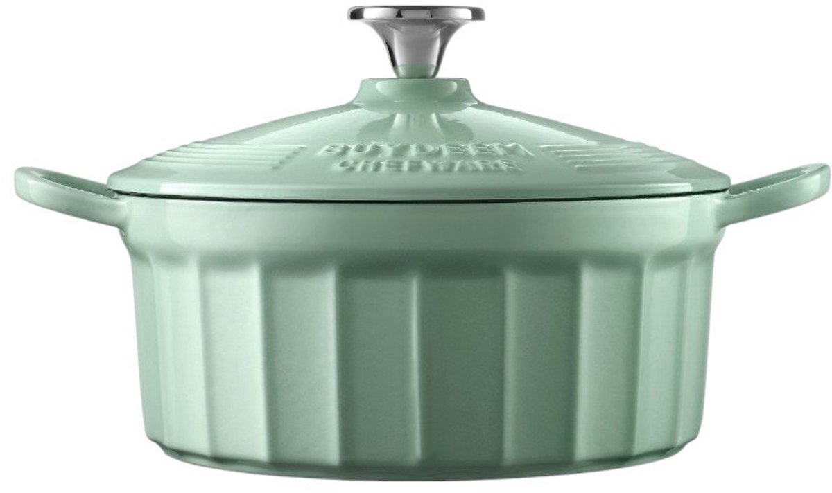 Buydeem CP521 Serie - Gietijzeren Pan - 2,9L - Cozy Greenish